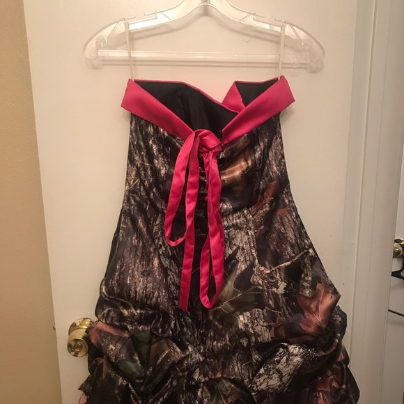 Dresses Size 12 Camouflage Dress Hot Pink Trim Poshmark